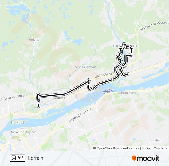 97 Bus Line Map