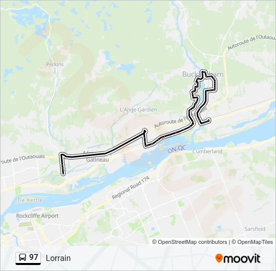 97 Bus Line Map