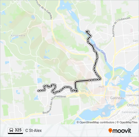 325 Bus Line Map