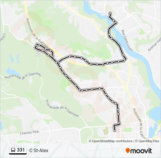 331 Bus Line Map