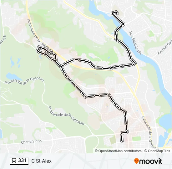 331 Bus Line Map