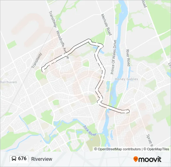 676 Bus Line Map