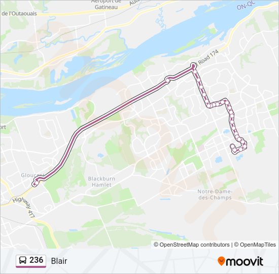 236 Bus Line Map