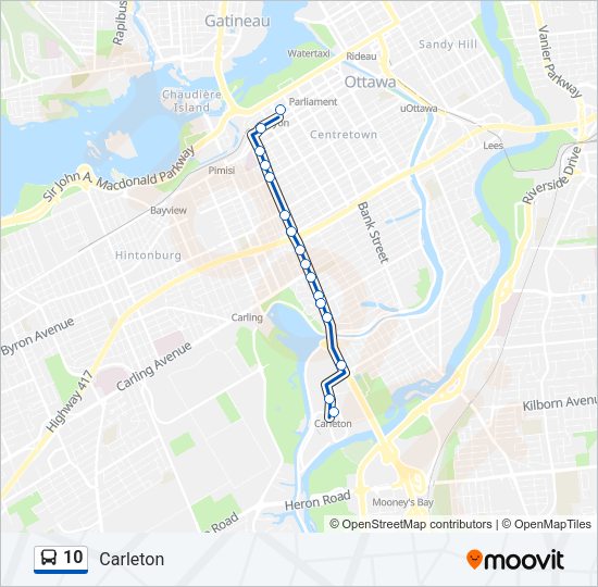 10 Bus Line Map