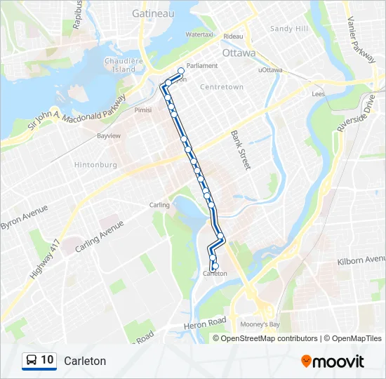 10 Bus Line Map