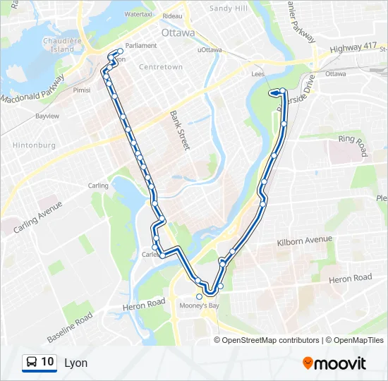 10 Bus Line Map