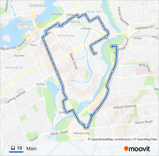 10 Bus Line Map