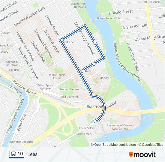 10 Bus Line Map