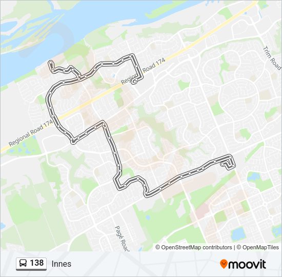 138 Bus Line Map