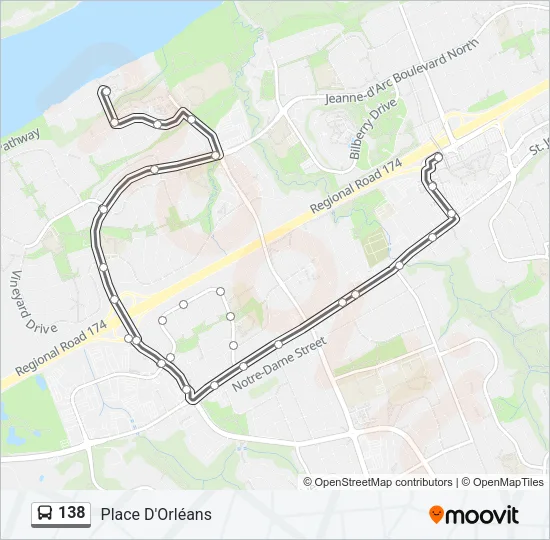 138 Bus Line Map