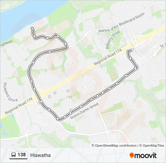 138 Bus Line Map