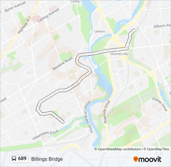 689 bus Line Map