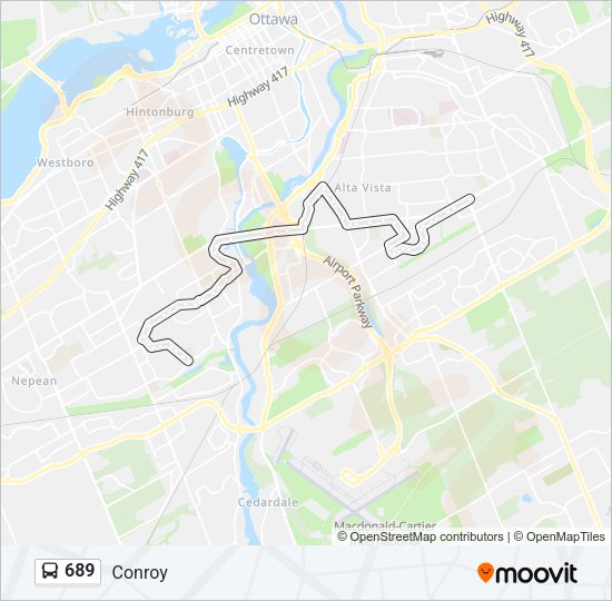 689 Bus Line Map