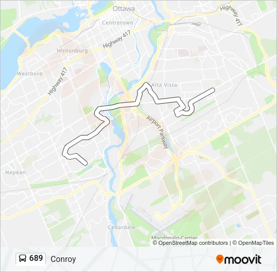 689 Bus Line Map
