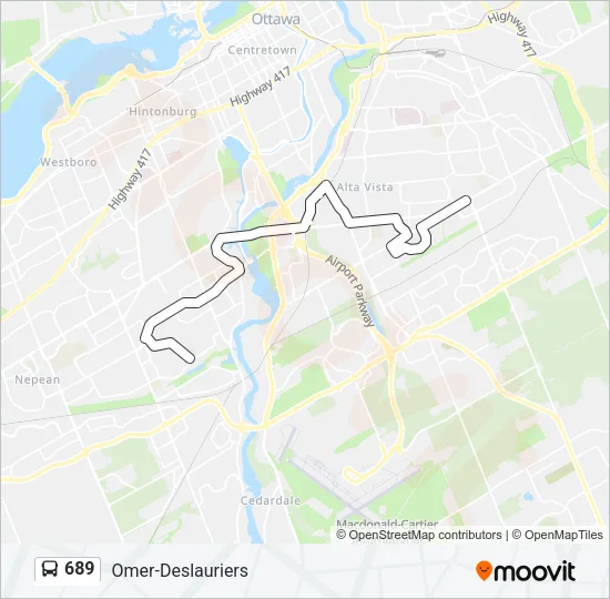 689 Bus Line Map