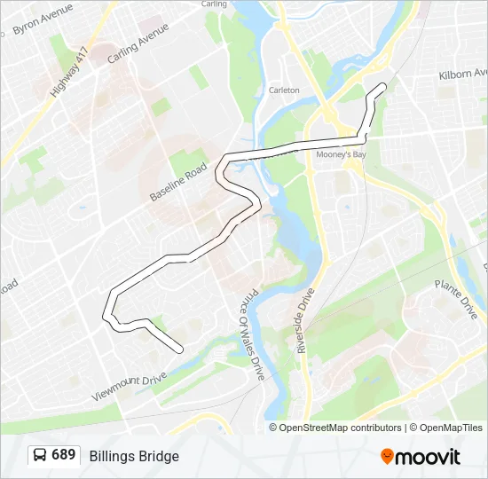 689 Bus Line Map