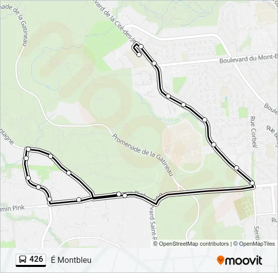426 Bus Line Map