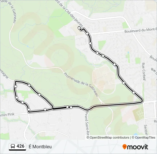 426 Bus Line Map