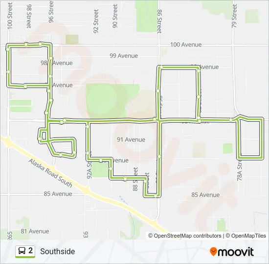 2 Bus Line Map