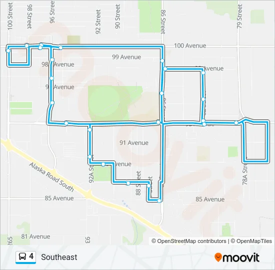 4 Bus Line Map