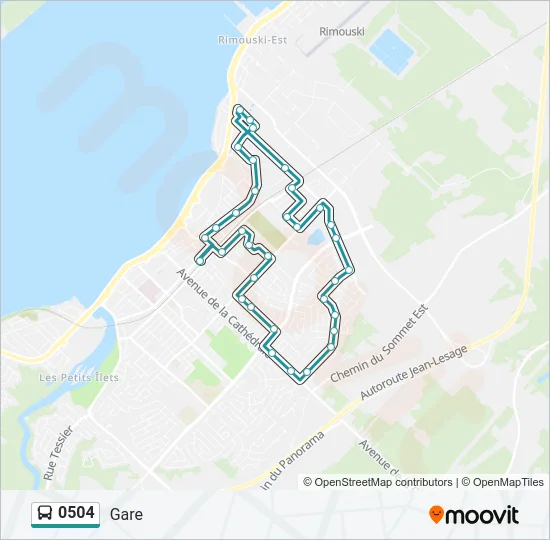 0504 Bus Line Map