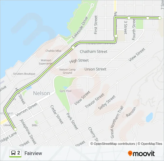 2 Bus Line Map