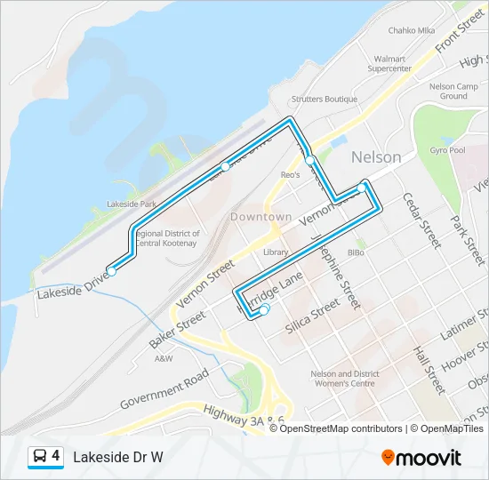 4 Bus Line Map