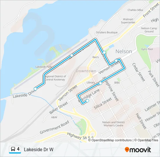 4 Bus Line Map