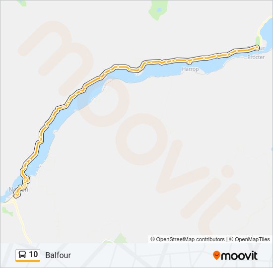 10 Bus Line Map