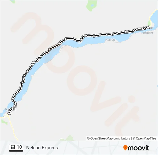 10 Bus Line Map