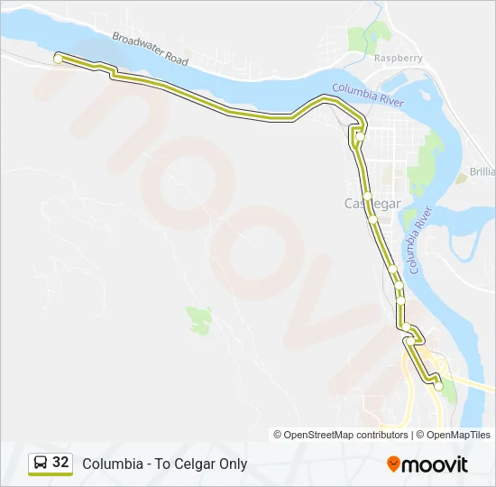 32 Bus Line Map
