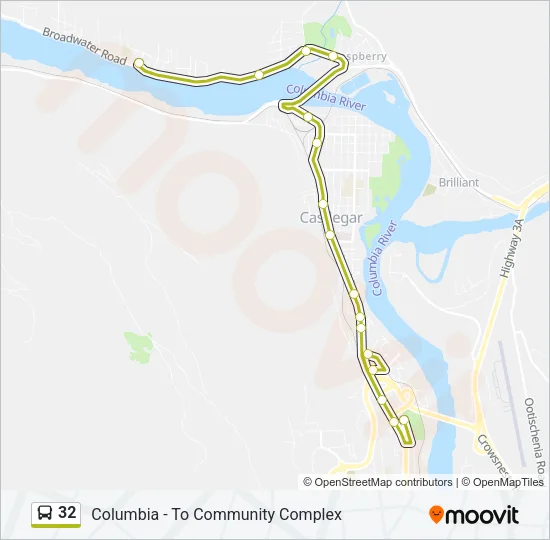 32 Bus Line Map