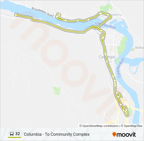 32 Bus Line Map