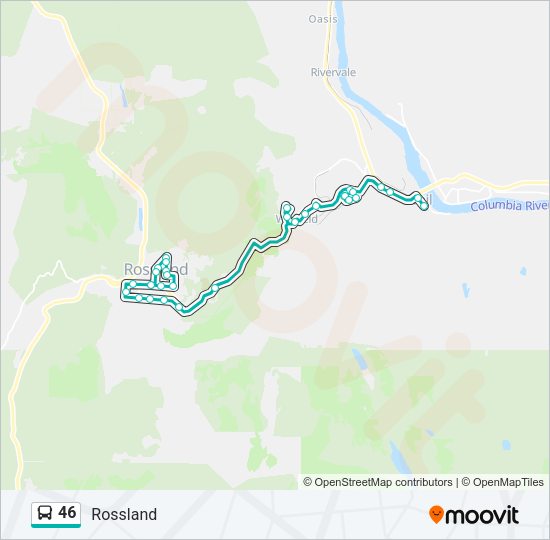 46 Bus Line Map
