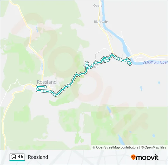46 Bus Line Map