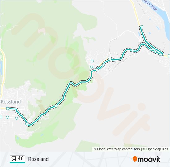 46 Bus Line Map