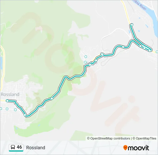 46 Bus Line Map