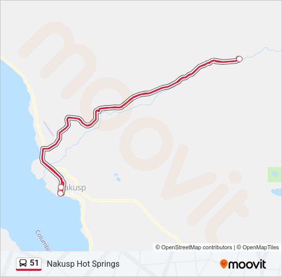 51 Bus Line Map