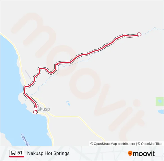 51 Bus Line Map