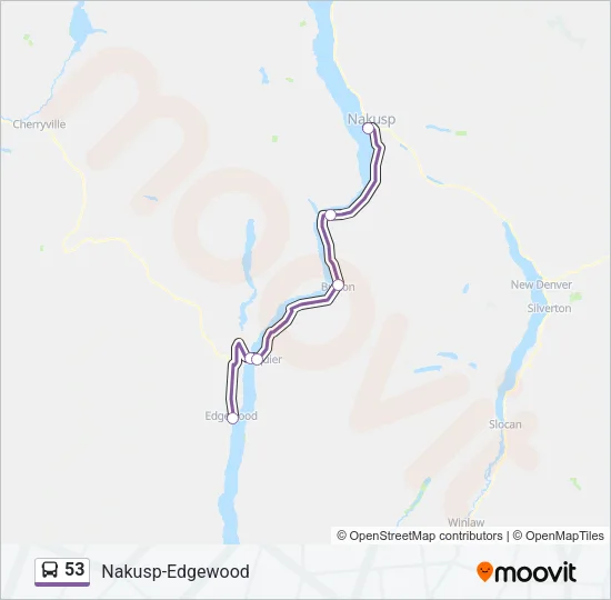 53 Bus Line Map