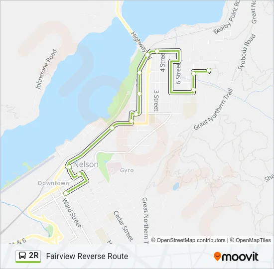 2R Bus Line Map