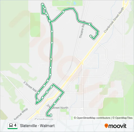 4 Bus Line Map
