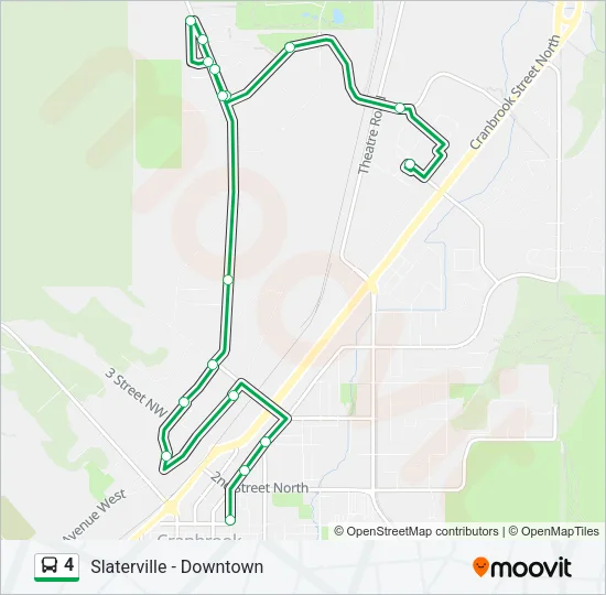 4 Bus Line Map