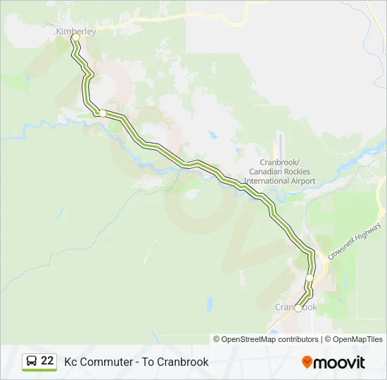 22 Bus Line Map