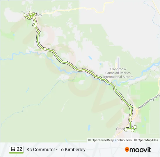 22 Bus Line Map
