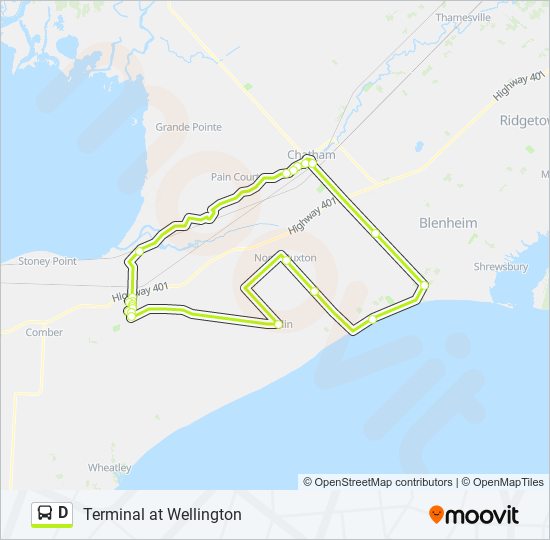 D bus Line Map