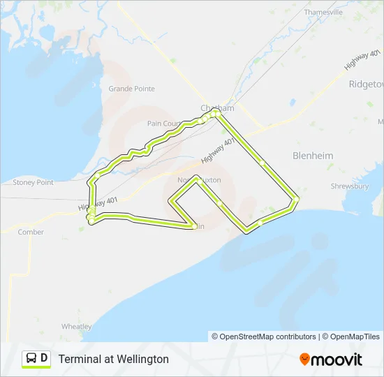 D Bus Line Map