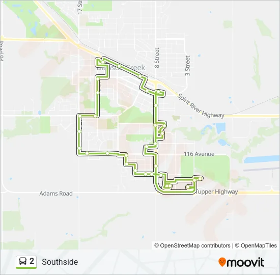 2 Bus Line Map