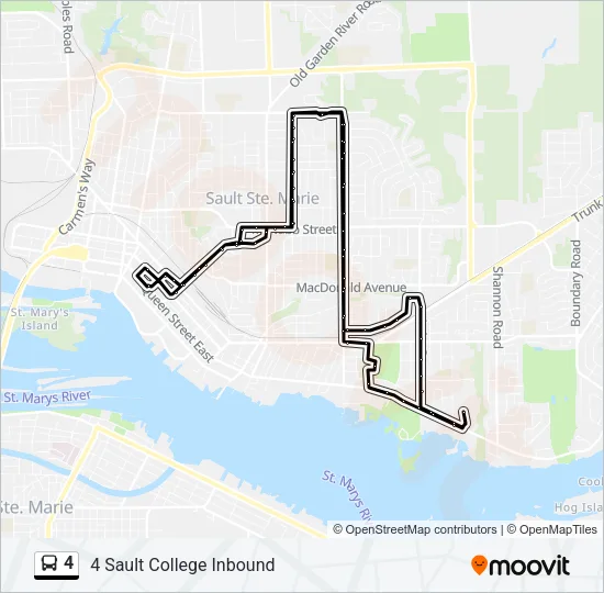 4 Bus Line Map