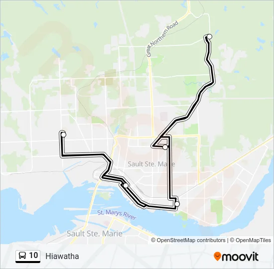10 Bus Line Map